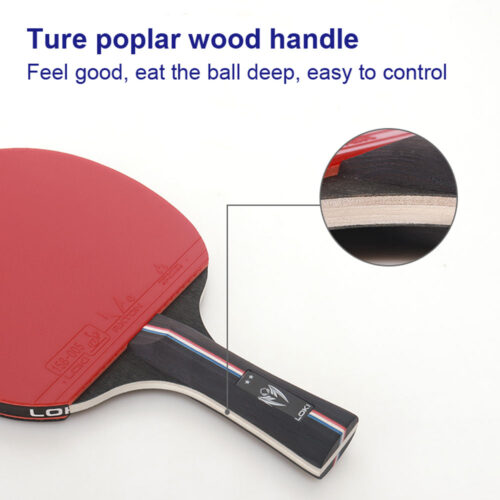 راکت پینگ پنگ لوکی 2 ستاره کیف دار | دسته FL