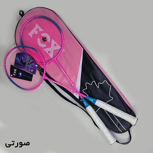 راکت بدمینتون مدل FOX-6636 بسته دو عددی