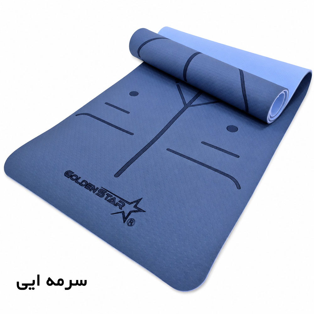 مت یوگا و پیلاتس TPE  مدل گلدن استار ضخامت 8 میلی متر