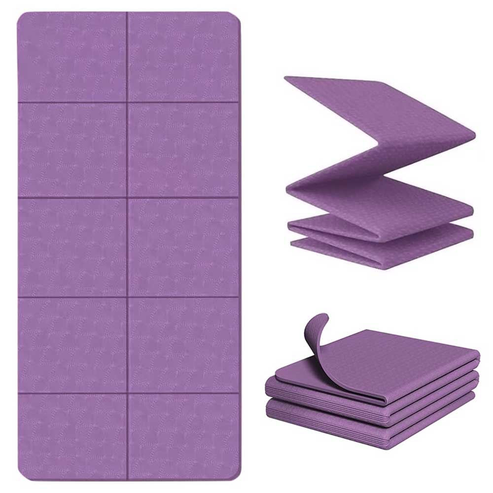 مت تمرین یوگا و پیلاتس تاشو TPE ضخامت 6 میلی متر مت تمرین یوگا و پیلاتس تاشو TPE ضخامت 6 میلی متر