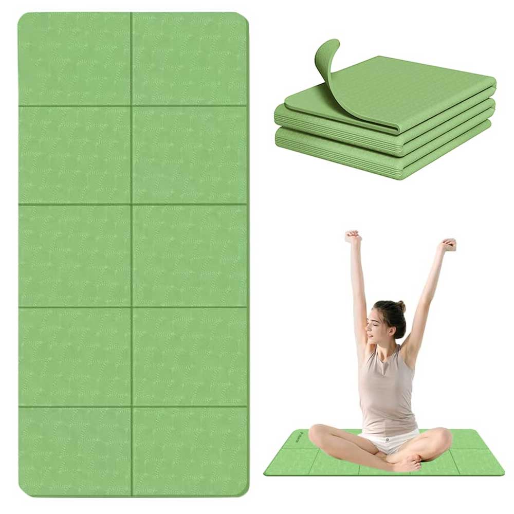 مت تمرین یوگا و پیلاتس تاشو TPE ضخامت 6 میلی متر مت تمرین یوگا و پیلاتس تاشو TPE ضخامت 6 میلی متر