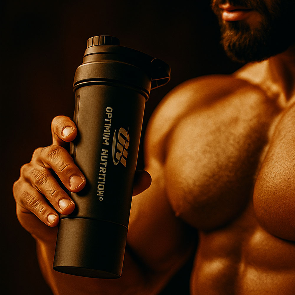 شیکر دوتیکه شفاف Optimum Nutrition