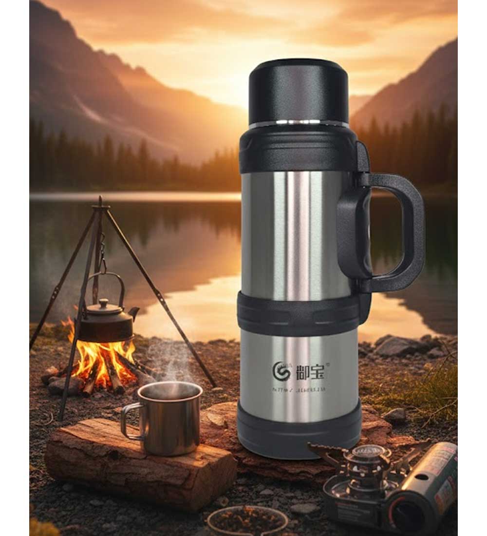 فلاسک کمپ و کوهنوردی استیل مدل YUBAO ظرفیت 2 لیتر
