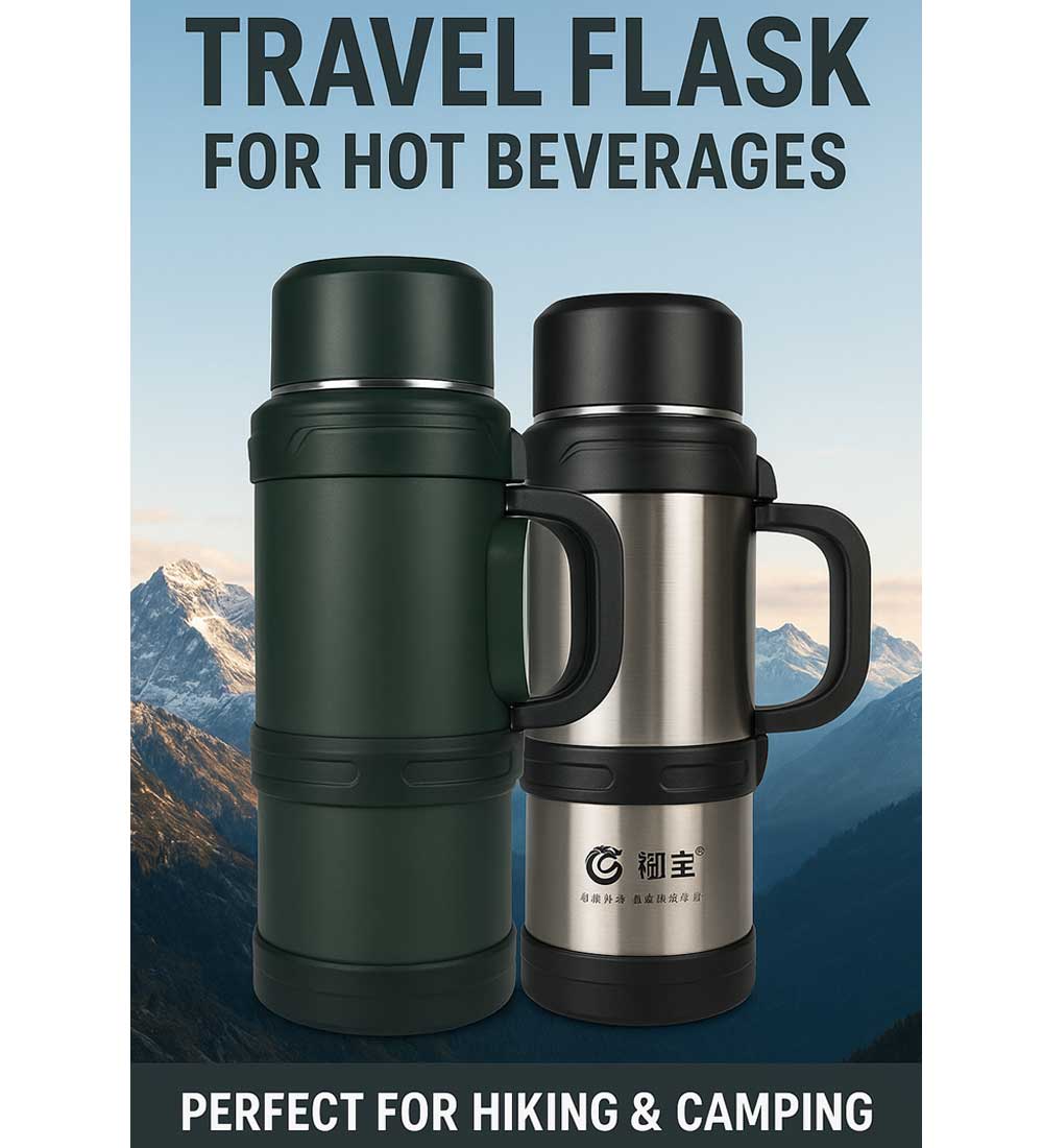 فلاسک کمپ و کوهنوردی استیل مدل YUBAO ظرفیت 2 لیتر