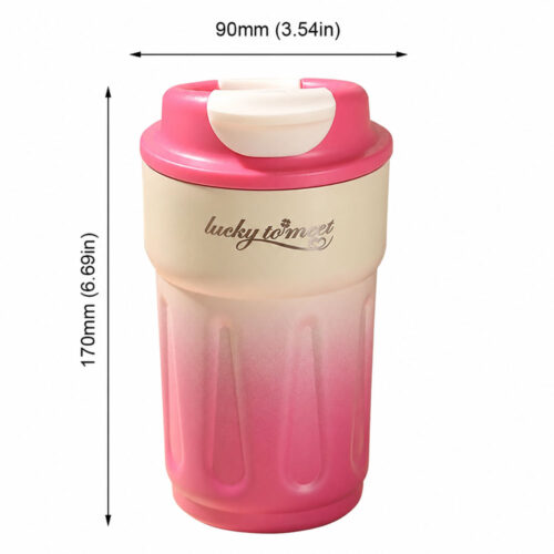 تراول ماگ مدل Lucky دماسنج دار ظرفیت 420ml تراول ماگ مدل Lucky دماسنج دار ظرفیت 420ml