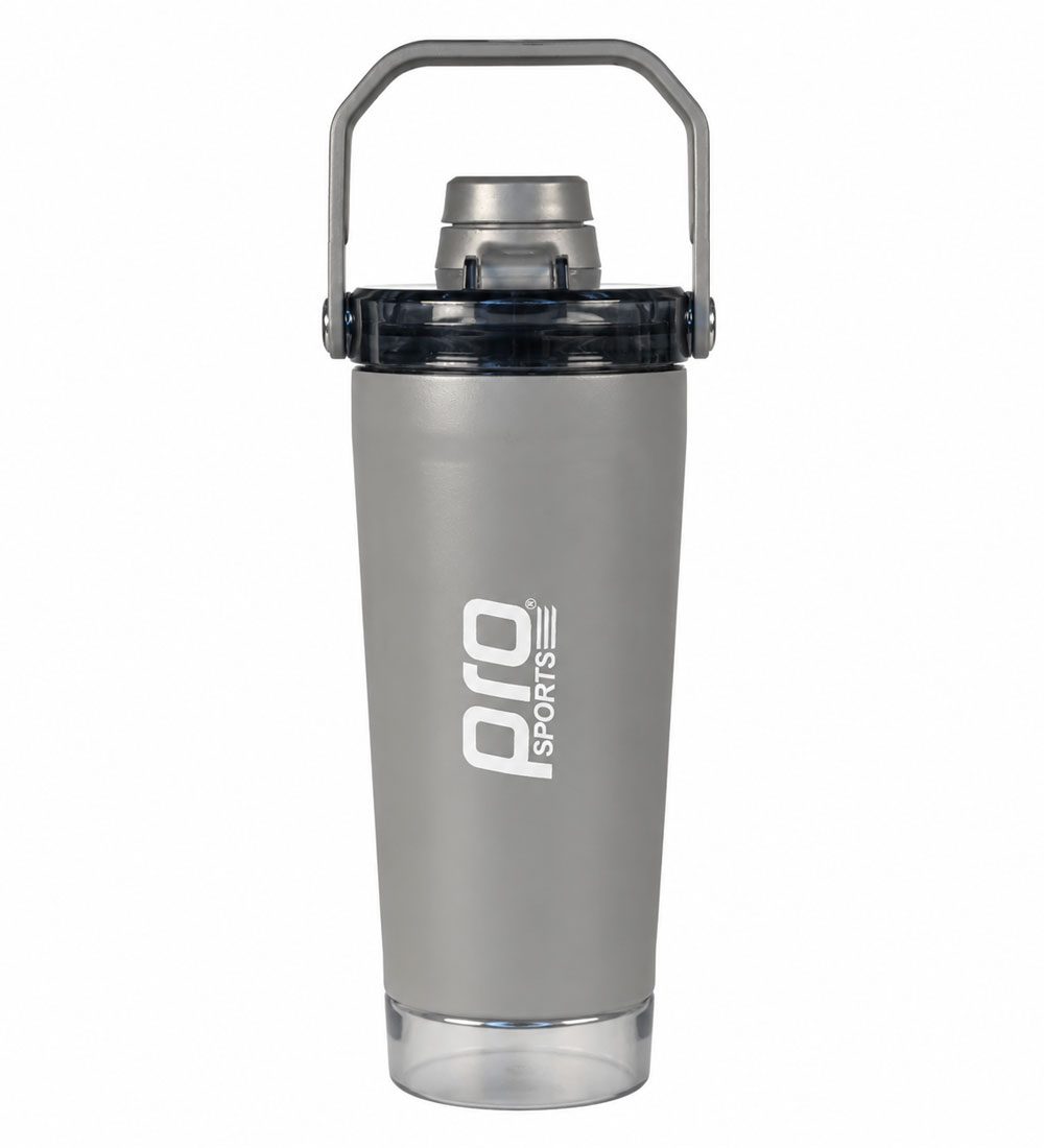 شیکر استیل دوجداره مدل PRO SPORT ظرفیت 0.6 لیتر شیکر استیل دوجداره مدل PRO SPORT ظرفیت 0.6 لیتر
