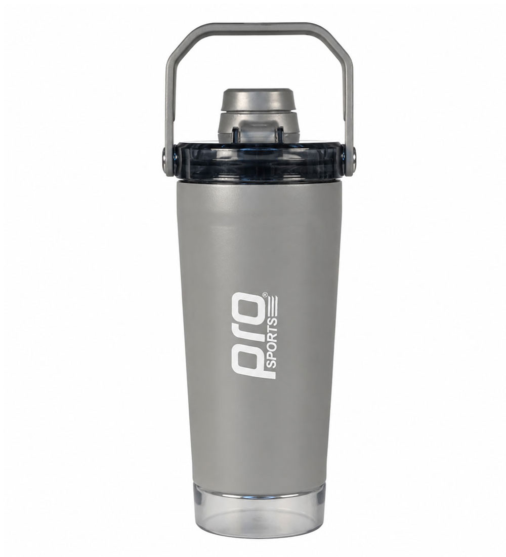 شیکر استیل دوجداره مدل PRO SPORT ظرفیت 0.6 لیتر