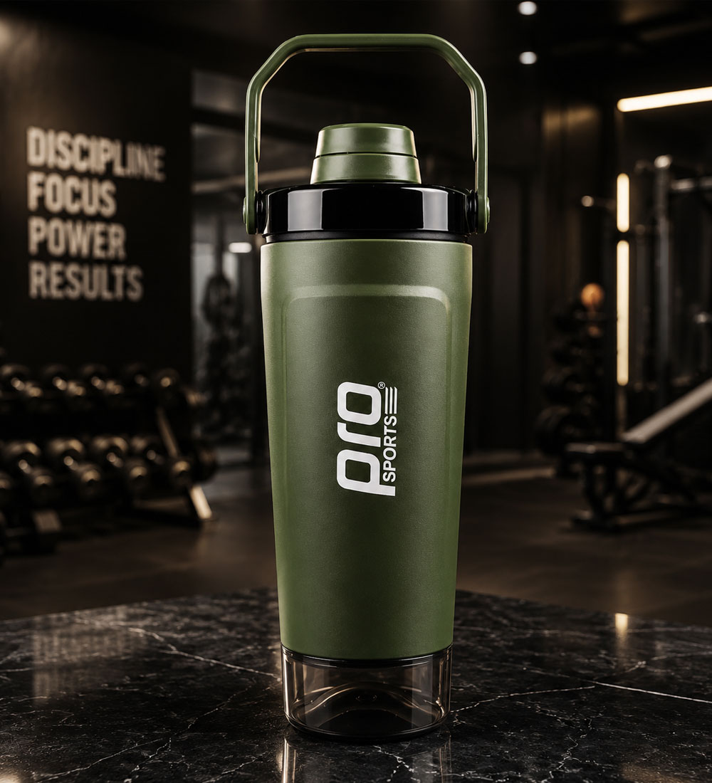 شیکر استیل دوجداره مدل PRO SPORT ظرفیت 0.6 لیتر شیکر استیل دوجداره مدل PRO SPORT ظرفیت 0.6 لیتر