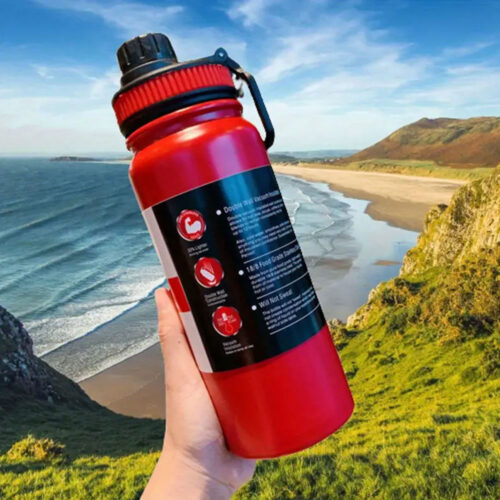 قمقمه فلزی مدل استیل دو جداره ظرفیت 1000ml