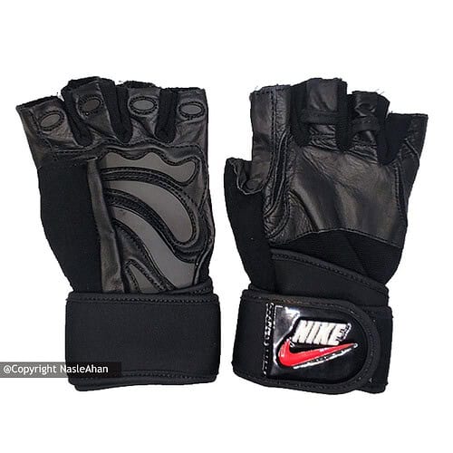 دستکش بدنسازی چرمی طرح Nike دستکش بدنسازی چرمی طرح Nike