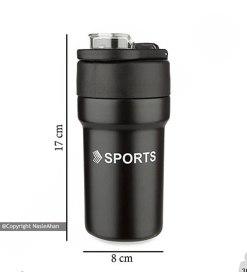 قمقمه استیل دوجداره مدل sport ظرفیت 0.5 لیتر