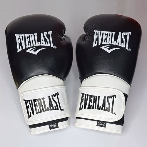 دستکش بوکس چرم مدل EVERLAST مشکی