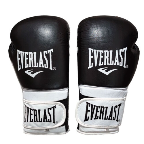 دستکش بوکس چرم مدل EVERLAST مشکی