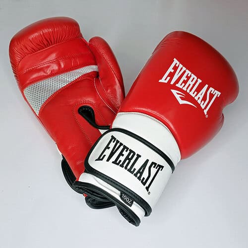 دستکش بوکس چرم مدل EVERLAST قرمز