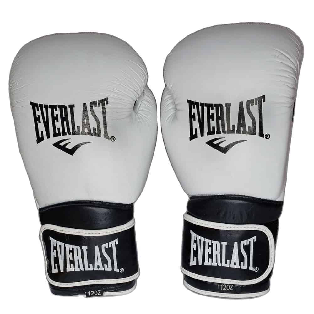 دستکش بوکس چرم مدل EVERLAST سفید