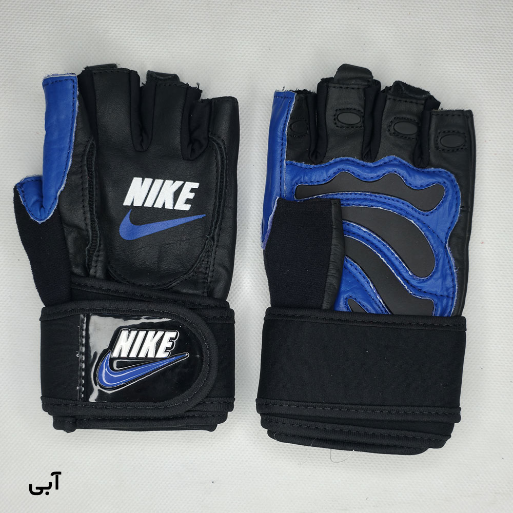 دستکش بدنسازی چرمی طرح Nike