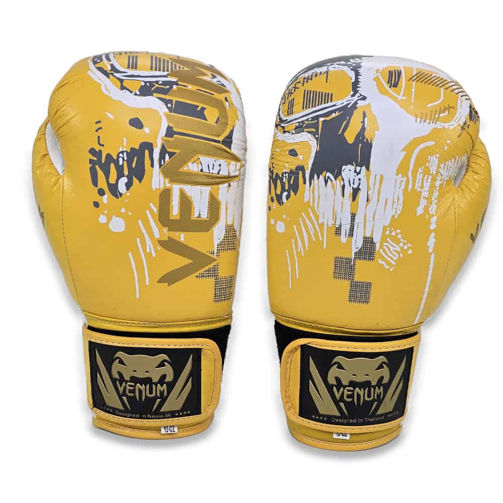 دستکش بوکس چرم مدل Venum Skull Boxing