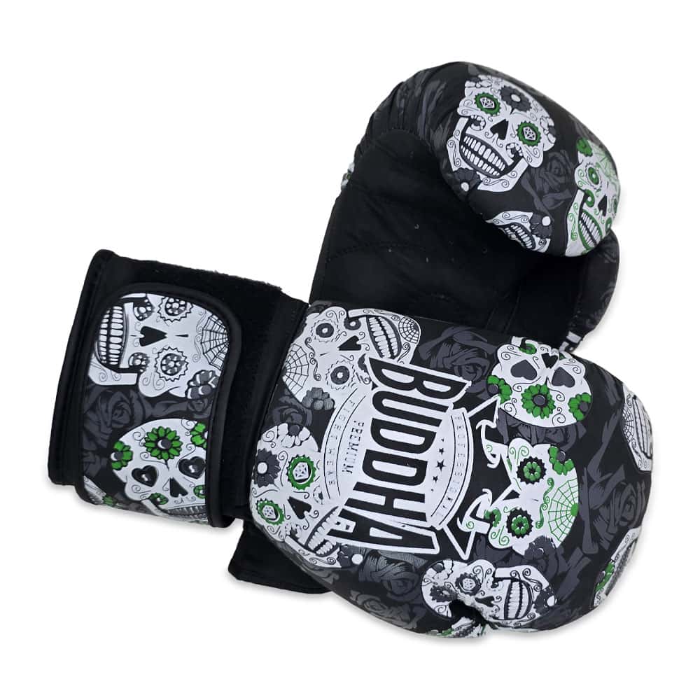 دستکش بوکس چرم مدل BUDDHA Skull Boxing