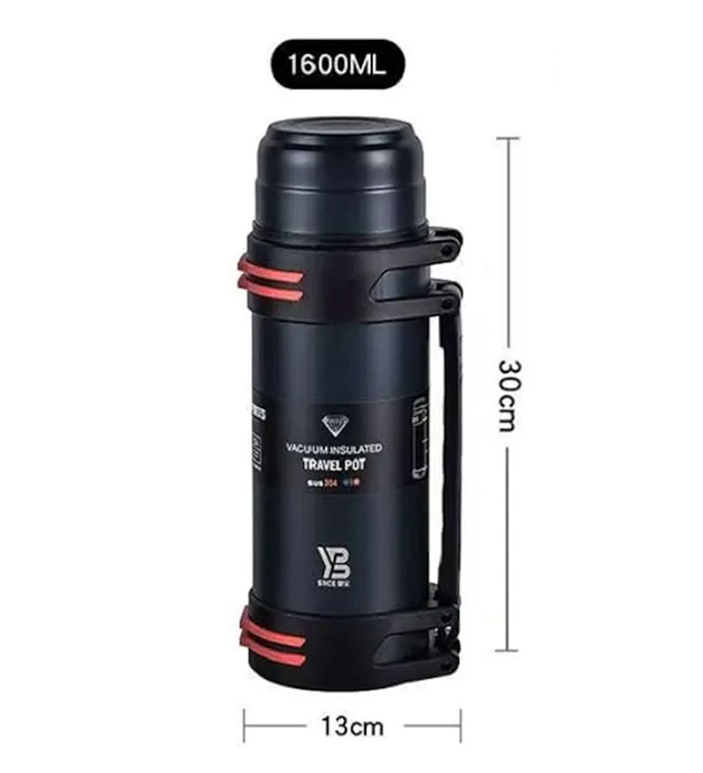 فلاسک مسافرتی استیل مدل YUBAO ظرفیت 1.6 لیتر