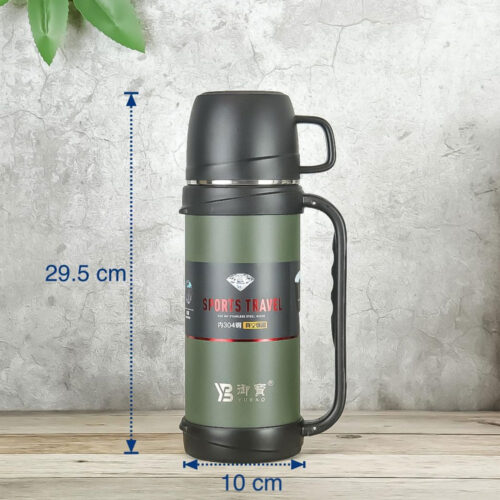فلاسک مسافرتی استیل مدل YUBAO ظرفیت ۱.2 لیتر