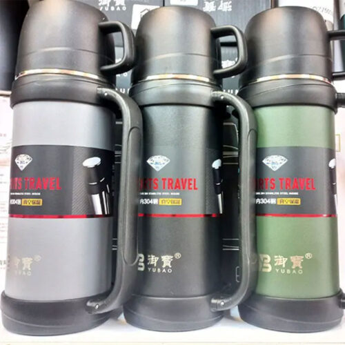 فلاسک مسافرتی استیل مدل YUBAO ظرفیت ۱.2 لیتر