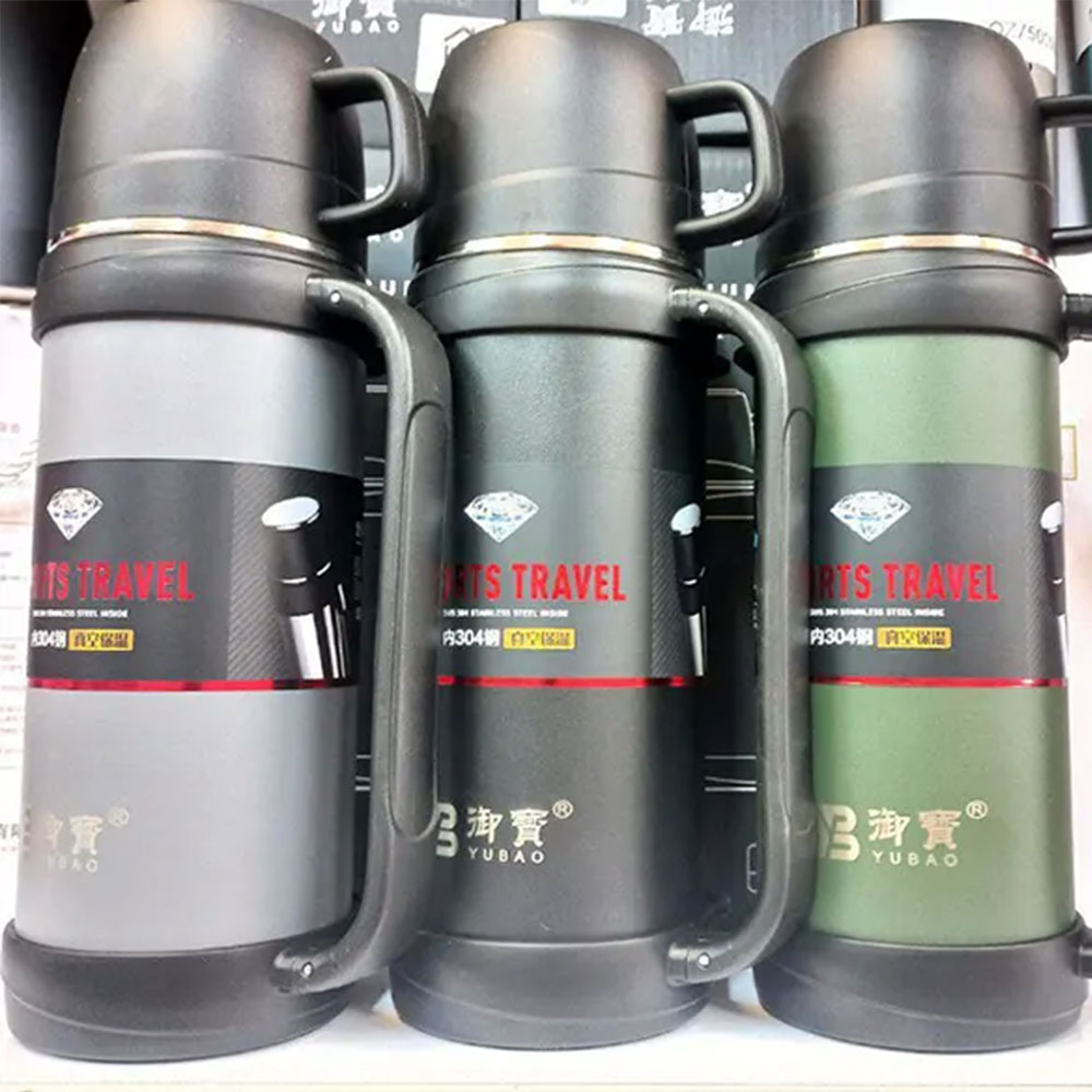 فلاسک مسافرتی استیل مدل YUBAO ظرفیت ۱.2 لیتر