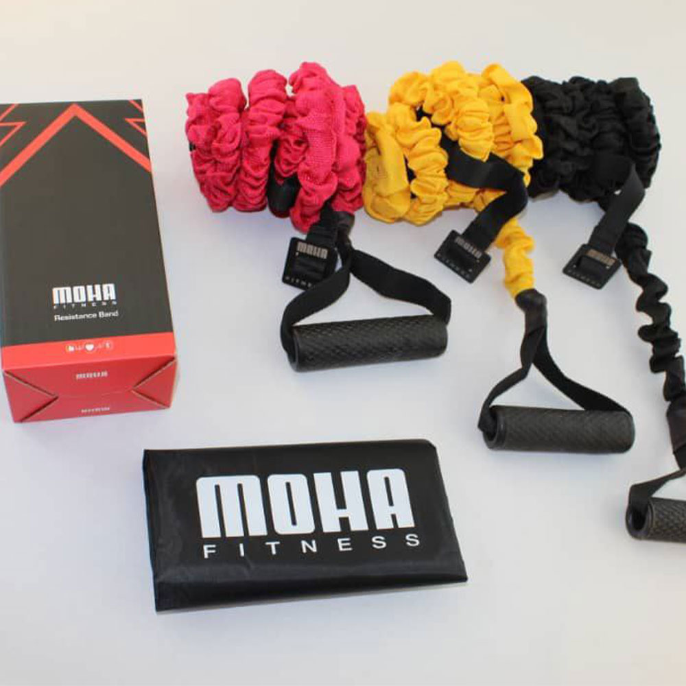 کش بدنسازی روکش دار مدل Moha Fitness طول 2 متر