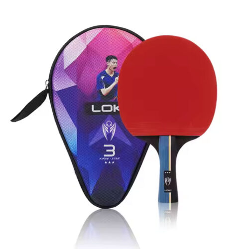 راکت پینگ پنگ لوکی 3 ستاره کیف دار | دسته FL