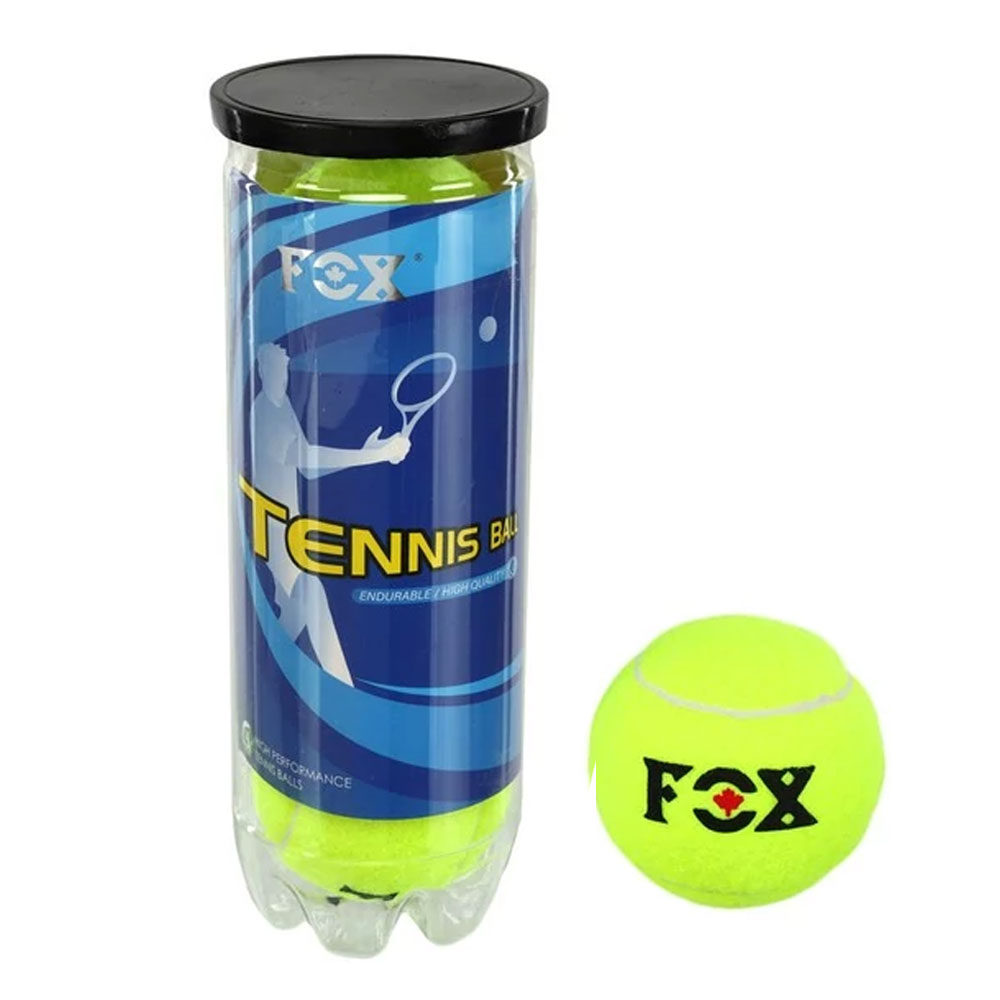 توپ تنیس خاکی مدل فاکس FOX بسته سه عددی