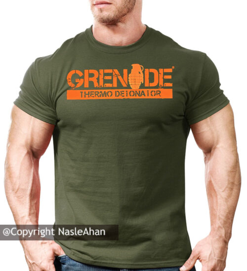 تیشرت سبز مدل Grenade Nutrition