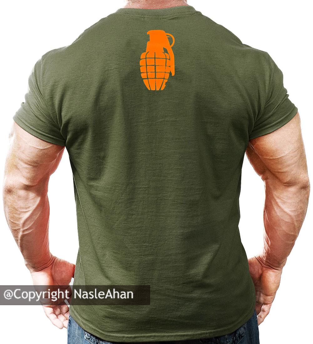 تیشرت سبز مدل Grenade Nutrition