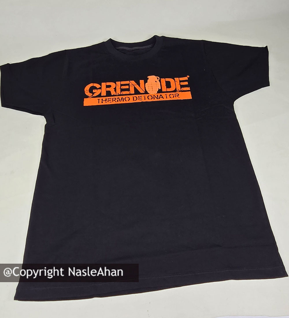 تیشرت مشکی مدل Grenade Nutrition