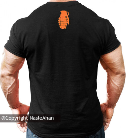 تیشرت مشکی مدل Grenade Nutrition