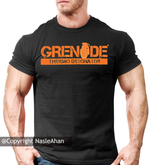 تیشرت مشکی مدل Grenade Nutrition