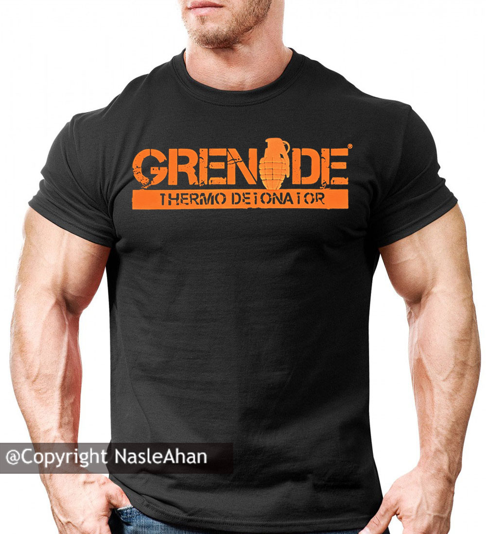 تیشرت مشکی مدل Grenade Nutrition