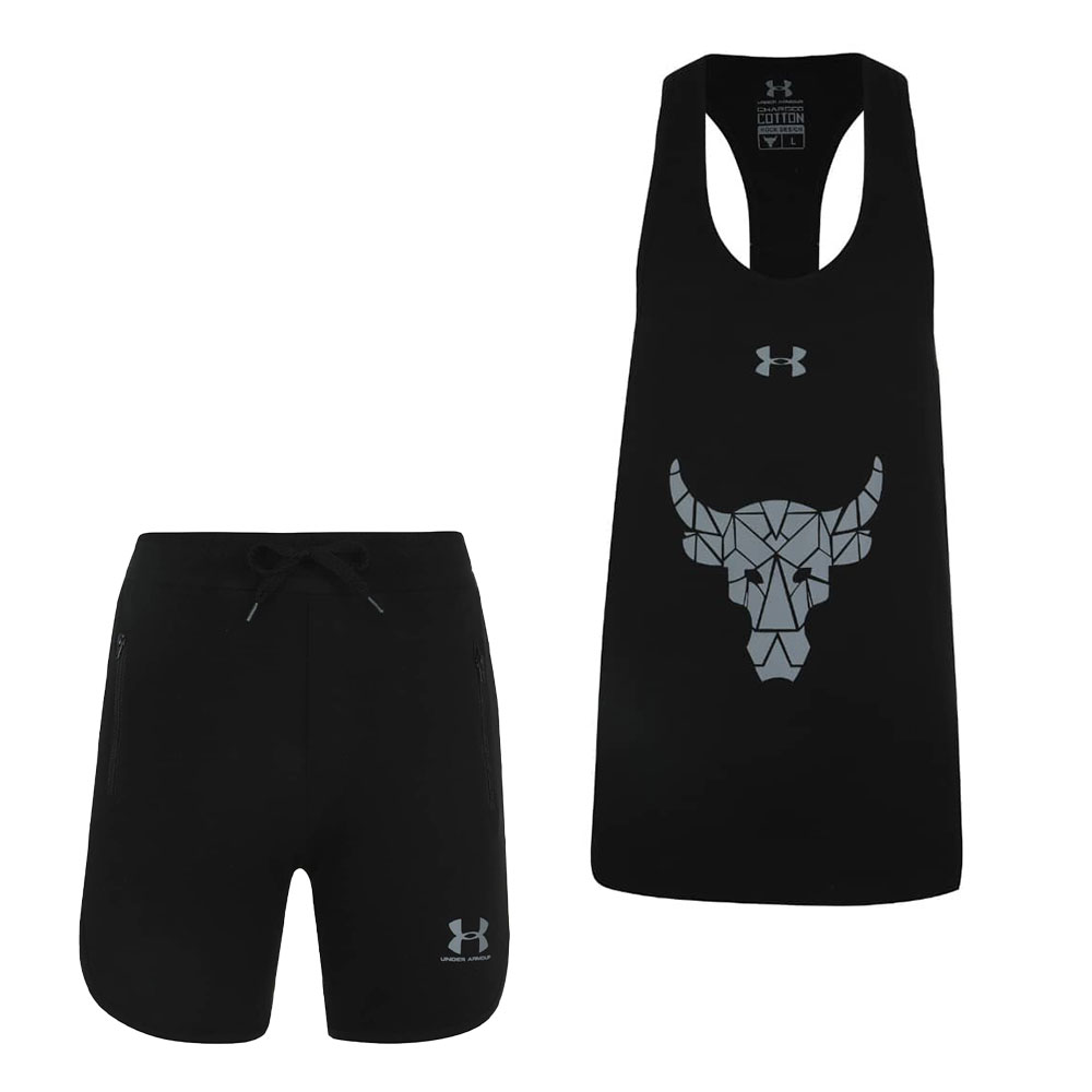 ست تاپ و شلوارک مردانه طرح UnderArmour