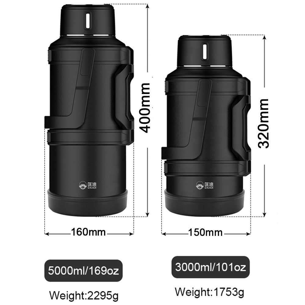 فلاسک کمپ و کوهنوردی بزرگ استیل مدل YUBAO