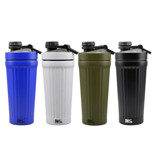 شیکر استیل یک تکه مدل SK Sport ظرفیت 0.75 لیتر شیکر استیل یک تکه مدل SK Sport ظرفیت 0.75 لیتر