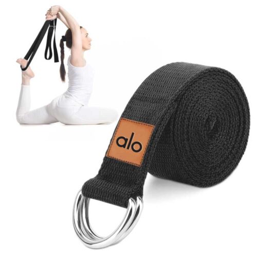 کمربند یوگا نخی طرح ALO طول 3 متر