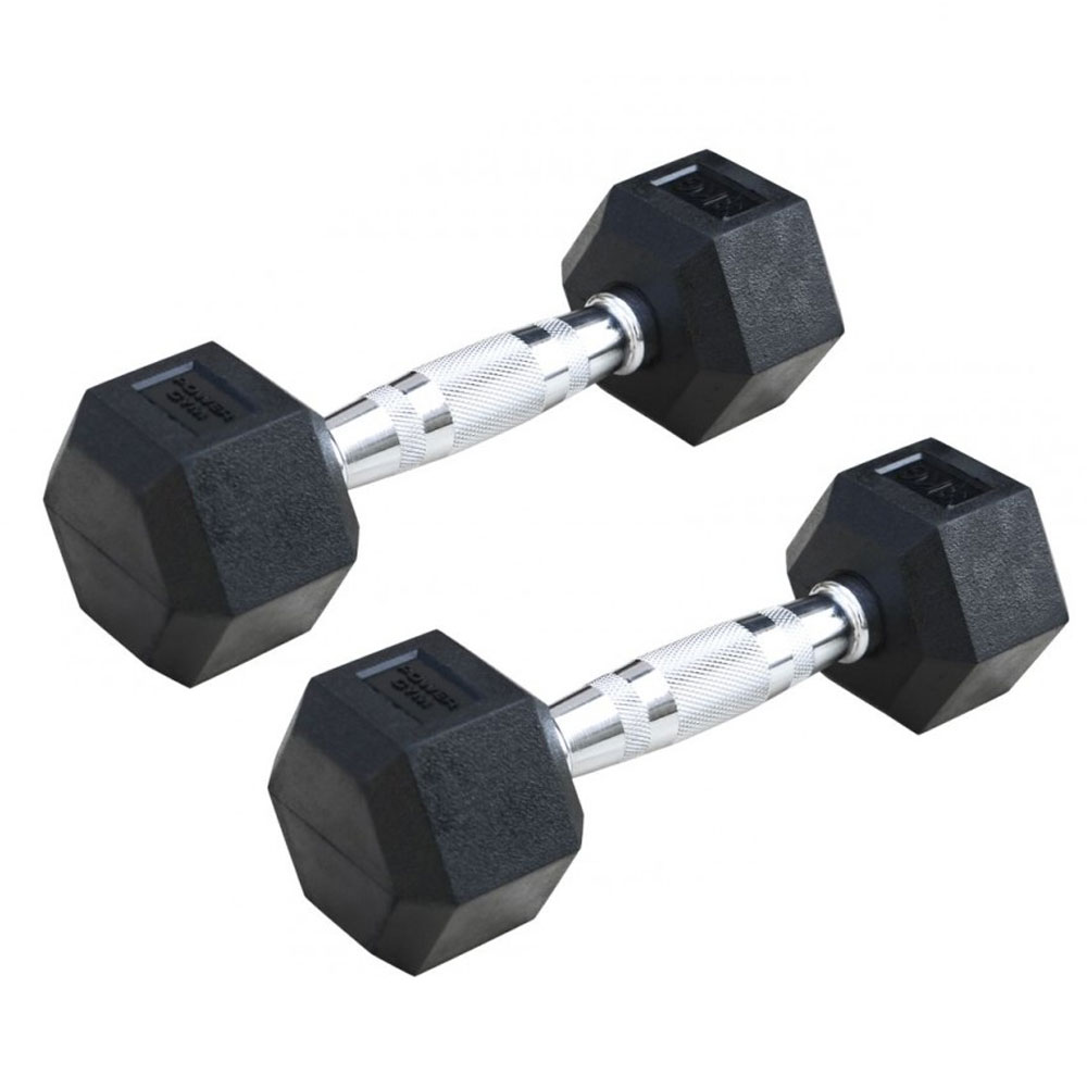 دمبل شش ضلعی مدل پاورجیم بسته دو عددی