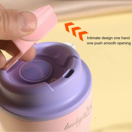 تراول ماگ مدل Lucky دماسنج دار ظرفیت 420ml تراول ماگ مدل Lucky دماسنج دار ظرفیت 420ml