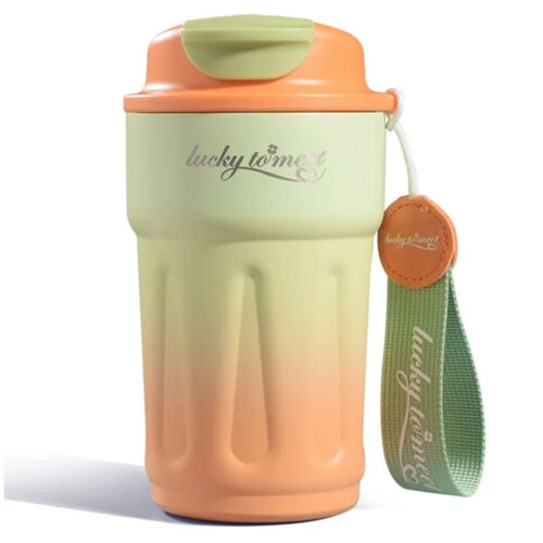 تراول ماگ مدل Lucky دماسنج دار ظرفیت 420ml تراول ماگ مدل Lucky دماسنج دار ظرفیت 420ml