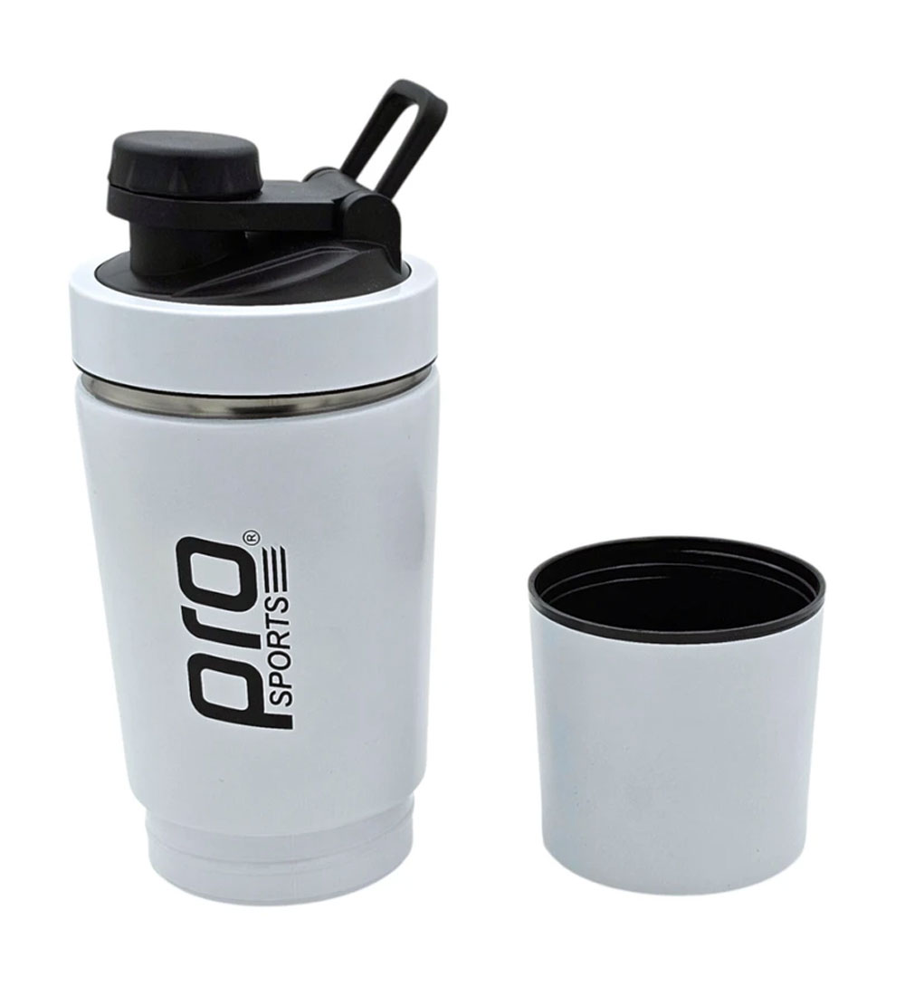 شیکر استیل دو تکه درپیچی مدل پرواسپرت ظرفیت 0.6 لیتر شیکر استیل دو تکه درپیچی مدل پرواسپرت ظرفیت 0.6 لیتر