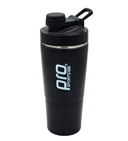 شیکر استیل دو تکه درپیچی مدل پرواسپرت ظرفیت 0.6 لیتر شیکر استیل دو تکه درپیچی مدل پرواسپرت ظرفیت 0.6 لیتر