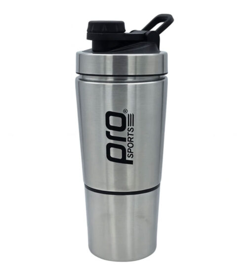 شیکر استیل دو تکه درپیچی مدل پرواسپرت ظرفیت 0.6 لیتر شیکر استیل دو تکه درپیچی مدل پرواسپرت ظرفیت 0.6 لیتر