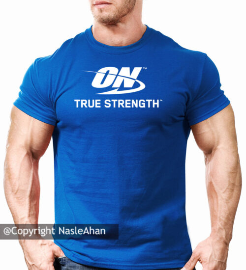 تیشرت آبی Optimum Nutrition تیشرت آبی Optimum Nutrition