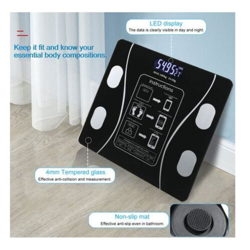 ترازوی هوشمند بلوتوثی چندمنظوره قابل شارژ ترازوی هوشمند بلوتوثی چندمنظوره قابل شارژ