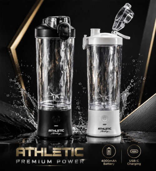 شیکر ورزشی برقی مدل Athletic ظرفیت 600ml