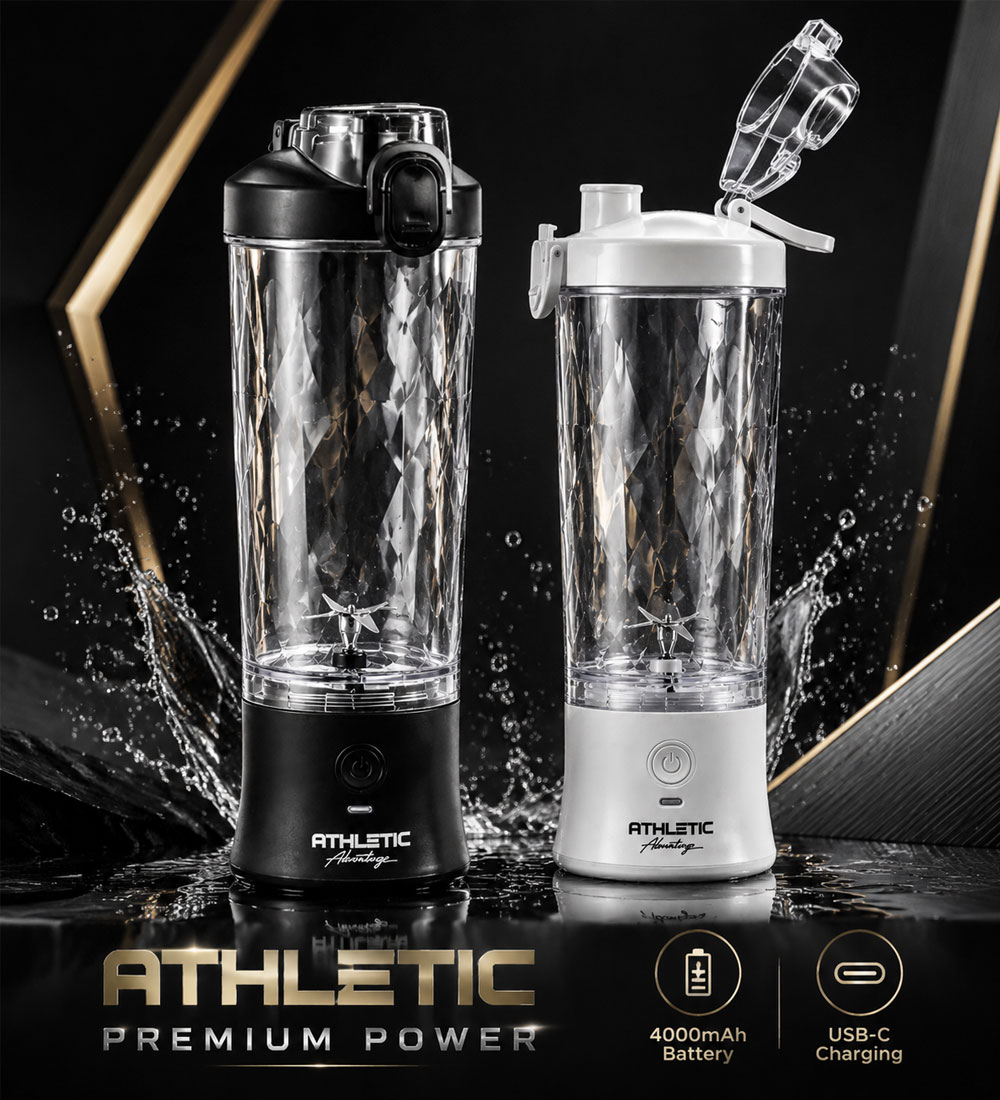 شیکر ورزشی برقی مدل Athletic ظرفیت 600ml