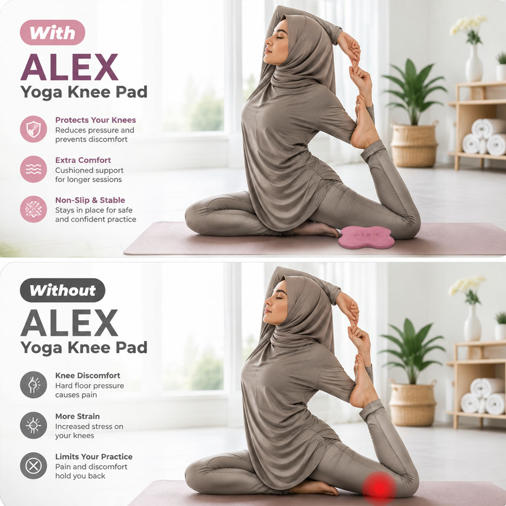 پد محافظ زانو یوگا مدل alex بسته دو عددی پد محافظ زانو یوگا مدل alex بسته دو عددی